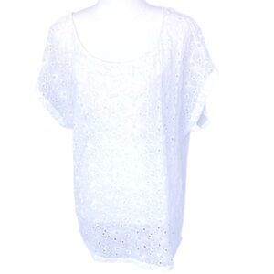 Forever21 Elegant White Lace Women's Top